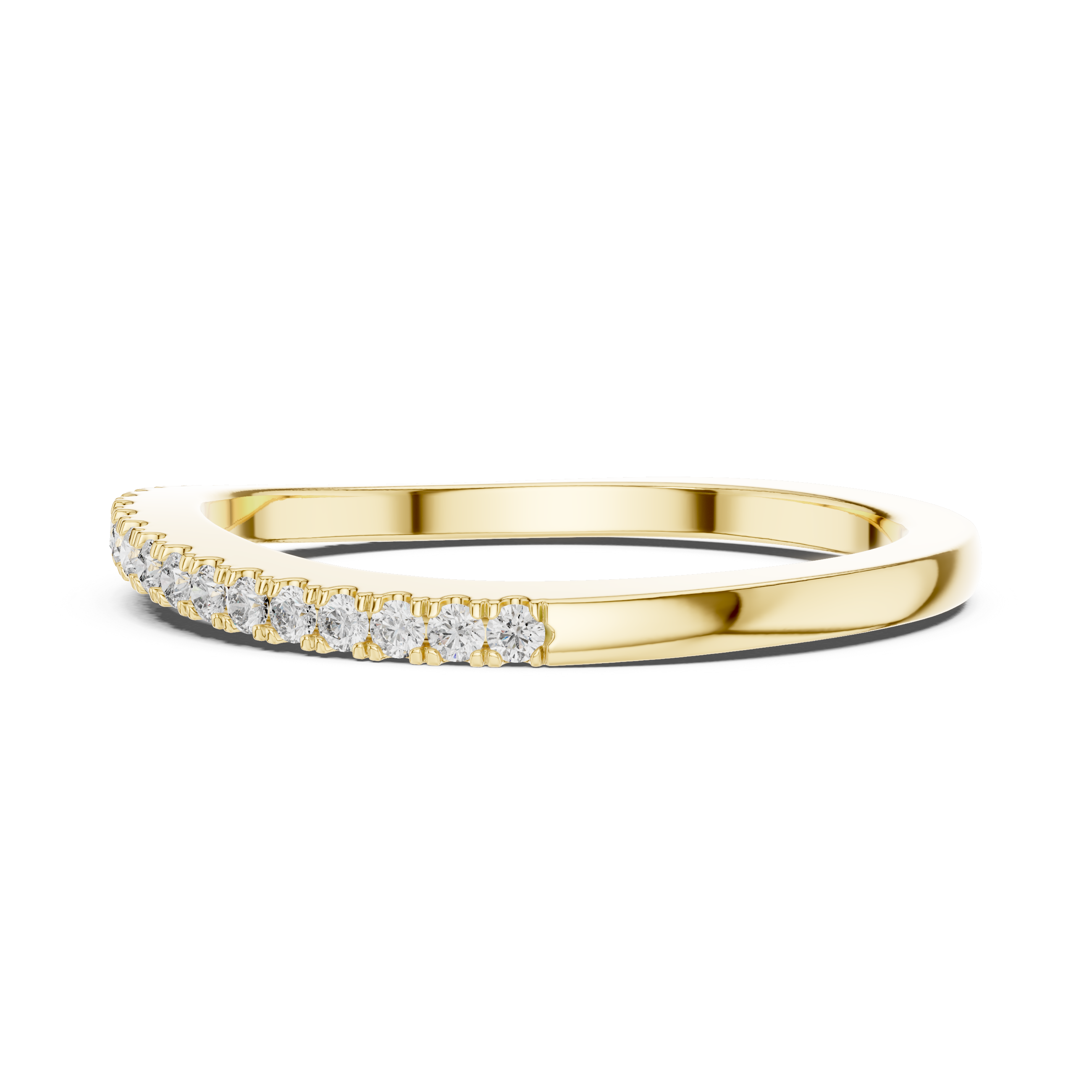 Round Cut Brilliant Moissanite VVS1 Eternity Band