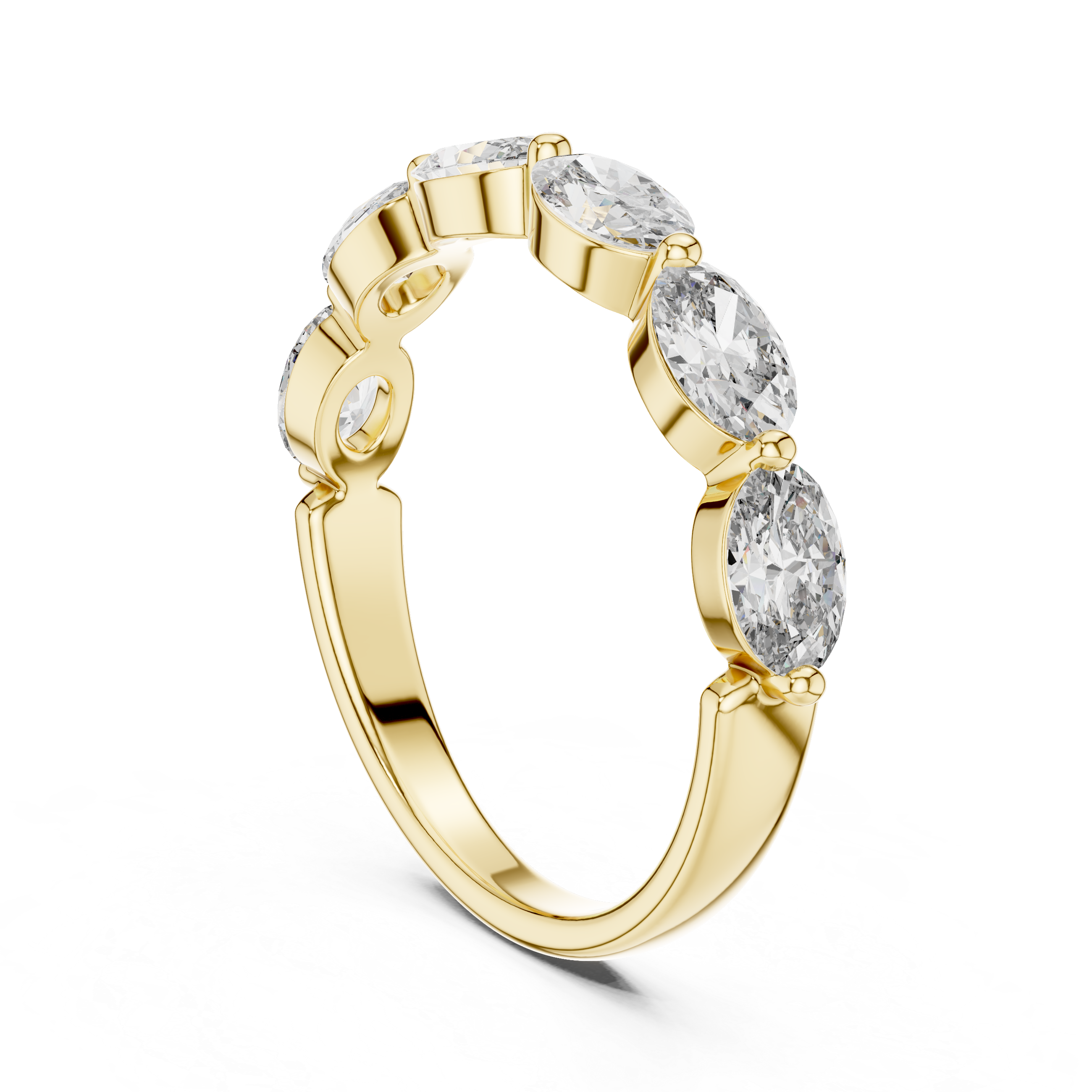 Marquise Cut Brilliant Moissanite VVS1 Eternity Band