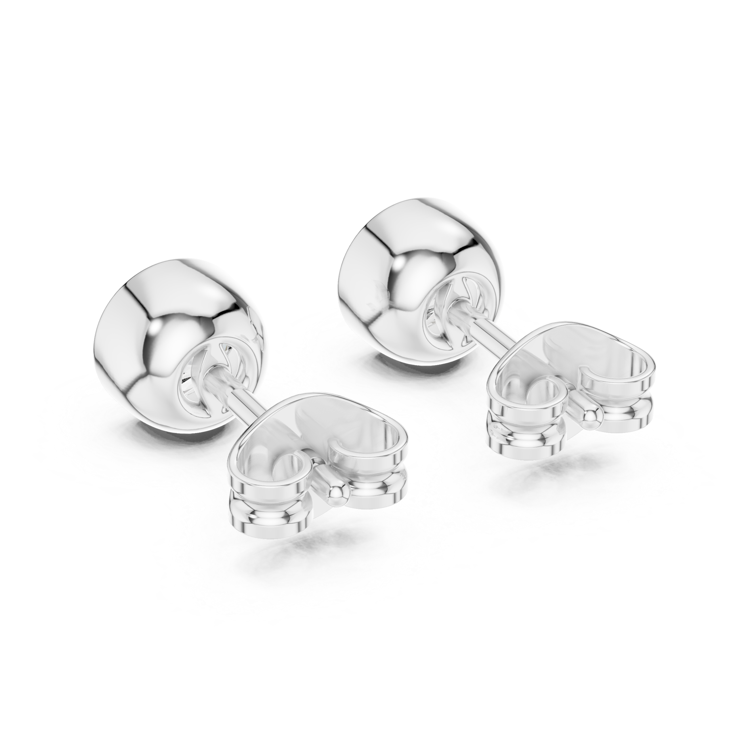 Rose Gold Moissanite Stud Earrings with Secure Screw Back – Elegant & Everyday Luxury