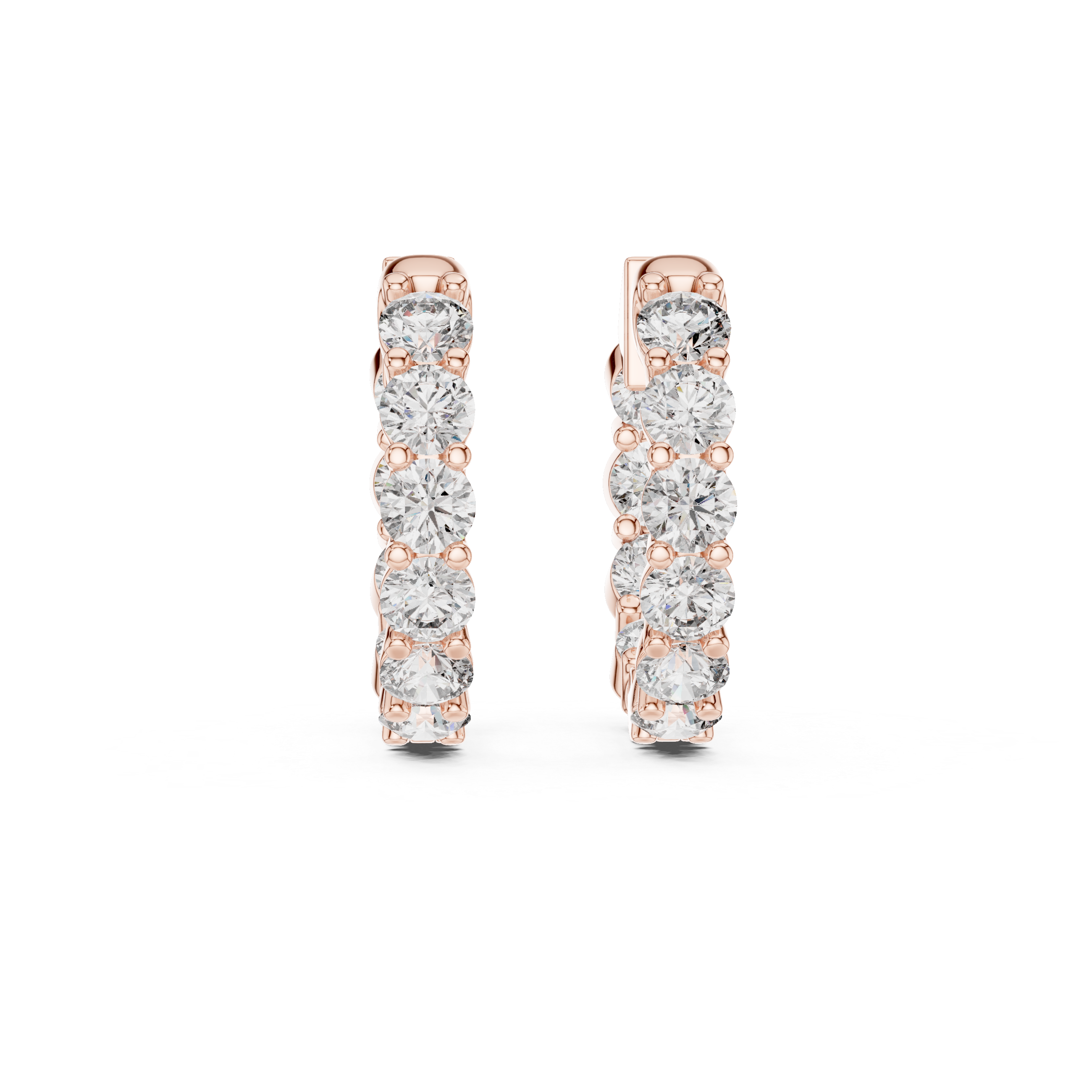 Yellow Gold Moissanite Heggie Earrings Minimal Sparkle Everyday Elegance