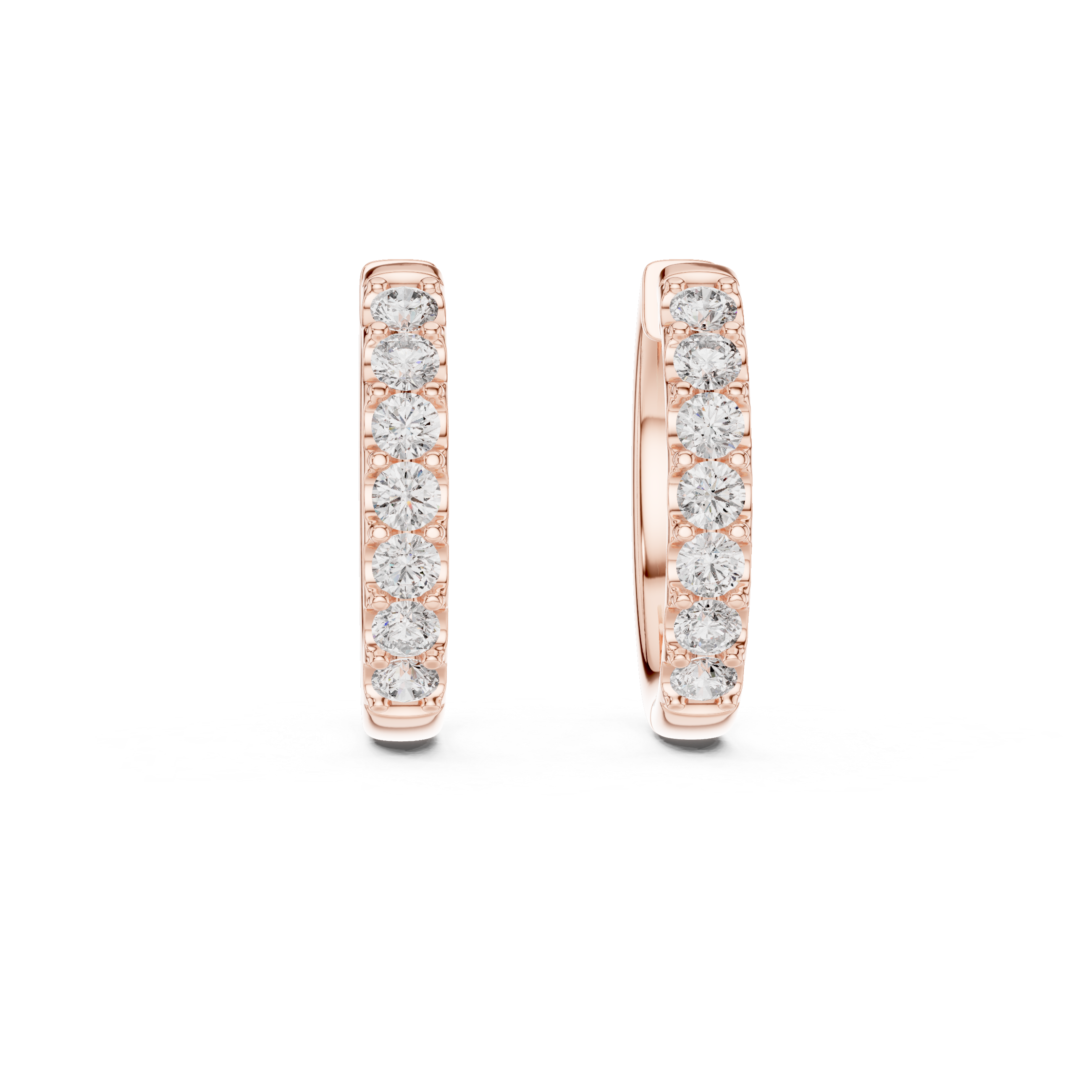 White Gold Moissanite Heggie Earrings – Classic Sparkle Everyday Luxury